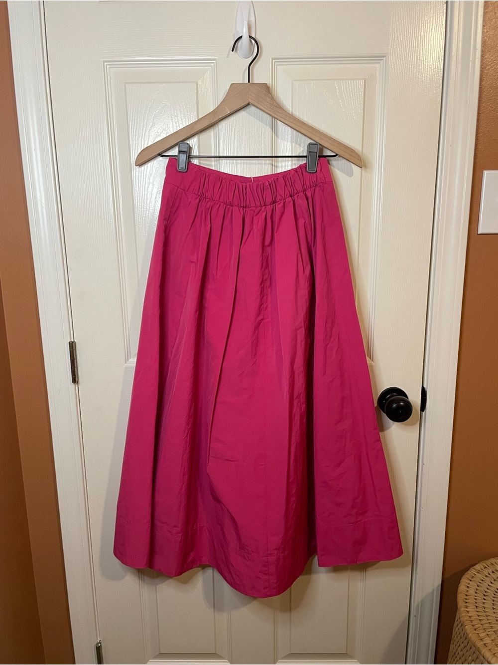 Boden Isabella Taffeta Midi Skirt in Cherry Jam Size 6 NWT - Picture 8 of 11